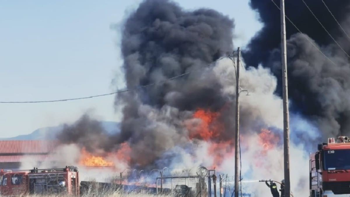 Συναγερμός στη Θεσσαλονίκη: Μεγάλη πυρκαγιά στην Θέρμη (Video)