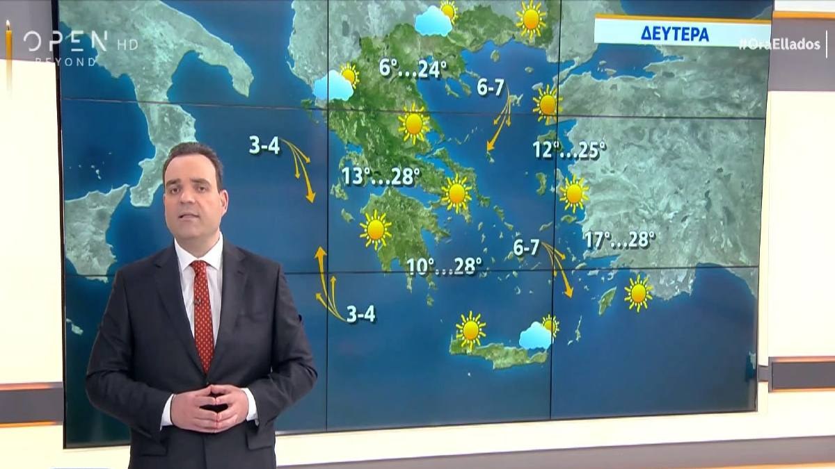 Κλέαρχος Μαρουσάκης: “Με δυνατούς βοριάδες ξεκινά η νέα εβδομάδα” (Video)