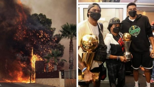 «Ευχόμαστε να μην έχουμε θύματα από τη φωτιά»: Ο Γιάννης Αντετοκούνμπο για τη τεράστια πυρκαγιά στη Βαρυμπόμπη!