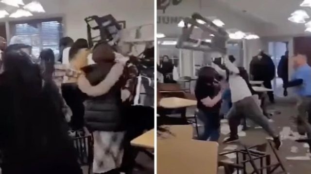 Απίστευτο ξύλο σε μπουφέ όταν οι θαμώνες κατάλαβαν ότι τελείωσαν οι μπριζόλες! (video)