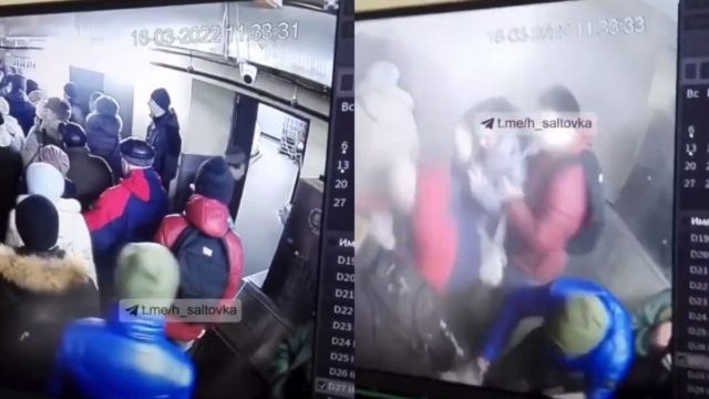 Βίντεο που “κόβει” την ανάσα: Η στιγμή που ρωσική οβίδα «σκάει» δίπλα από κόσμο σε σούπερ μάρκετ (video)