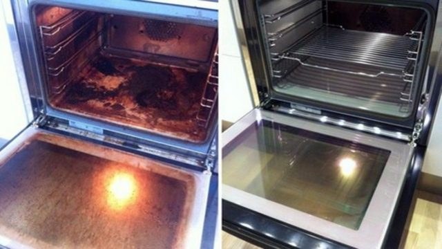 Έβαλε μαγειρική σόδα στον φούρνο και είπε αντίο στη βρωμιά