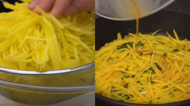 Έκοψε τις πατάτες σαν chips και έριξε από πάνω 3 αυγά – Όταν ψήθηκε δεν πίστευε στα μάτια της