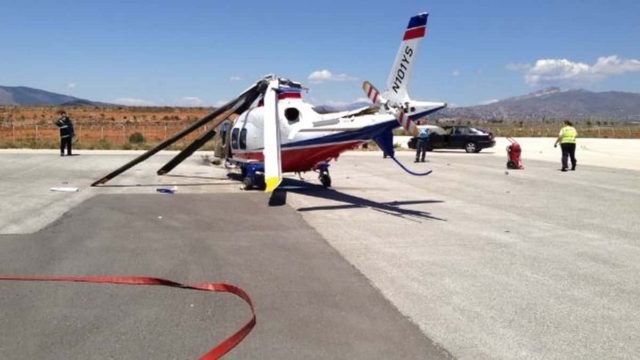 Φωτιά σε ελικόπτερο στο αεροδρόμιο Ελ. Βενιζέλος!
