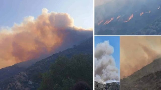 Φωτιά στην Σάμο: Συνεχίζεται η μάχη με τις φλόγες! Εκκενώθηκαν τρεις οικισμοί – Στη «μάχη» ξανά τα εναέρια μέσα (Video)