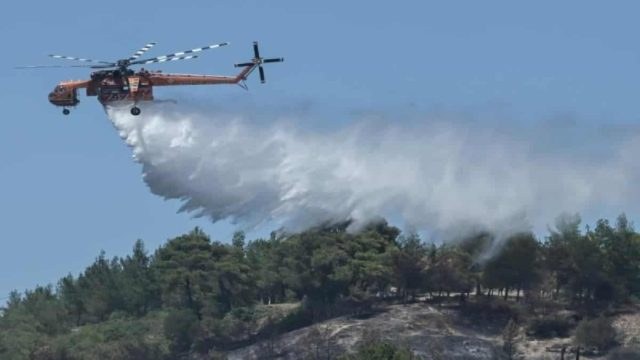 Φωτιά στο Μάζι Βοιωτίας – Στη μάχη της κατάσβεσης και εναέρια μέσα