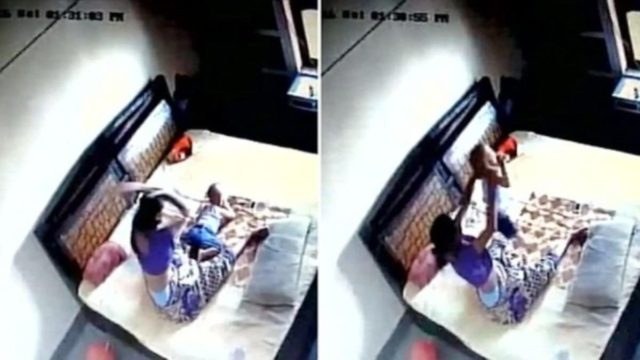 Υποπτευόταν πως η γυναίκα του χτυπάει το παιδί τους – Θα σας σοκάρει αυτό που κατέγραψε η κρυφή κάμερα!
