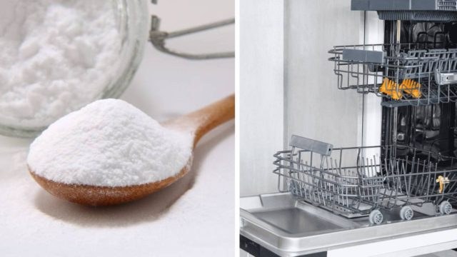 Ανακατέψτε μαγειρική σόδα και 2 ακόμα υλικά και εξολοθρεύστε τη βρωμιά από το πλυντήριο πιάτων
