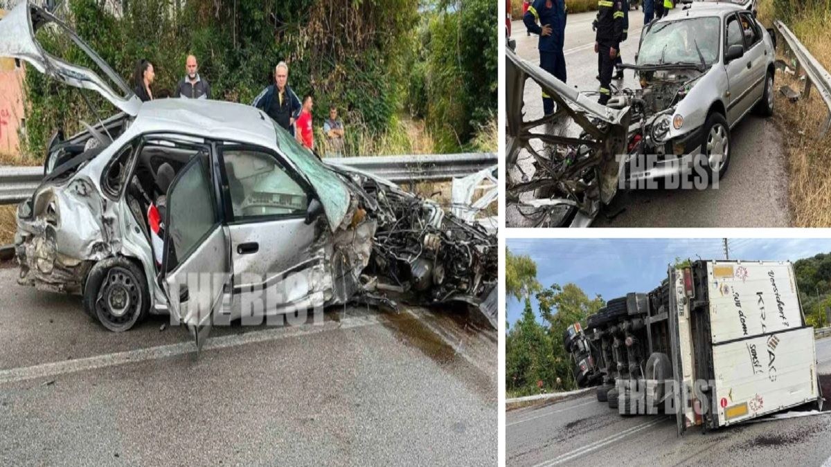 Θανατηφόρο τροχαίο στην Πατρών-Πύργου: Μία νεκρή & δύο τραυματίες (photos)