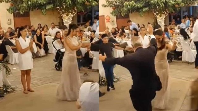 Μερακλής παπάς, χορεύει σούστα και ζεϊμπέκικο με τη νύφη και γίνεται viral (video)