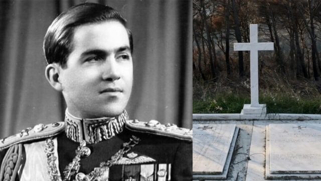«Κωνσταντίνος Β’, Βασιλεύς των Ελλήνων»: Aποκαλύφθηκε ο τάφος του τέως στο Τατόι – Αυτό γράφει η επιγραφή (photo)