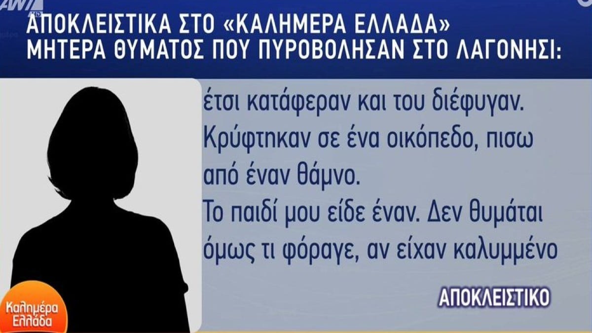 Θρίλερ στο Λαγονήσι: «Τους πυροβόλησε πισώπλατα! Πέσανε στα γόνατα και τον παρακαλούσαν “Μην μας σκοτώσετε”» – Η δραματική περιγραφή της μητέρας του 16χρονου (Video)