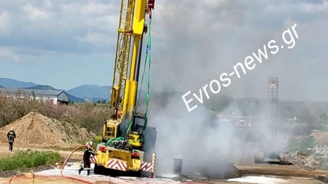 Αλεξανδρούπολη: Στην εντατική χειριστής γερανού από ηλεκτροπληξία – Μπλακ άουτ στην περιοχή (Video)