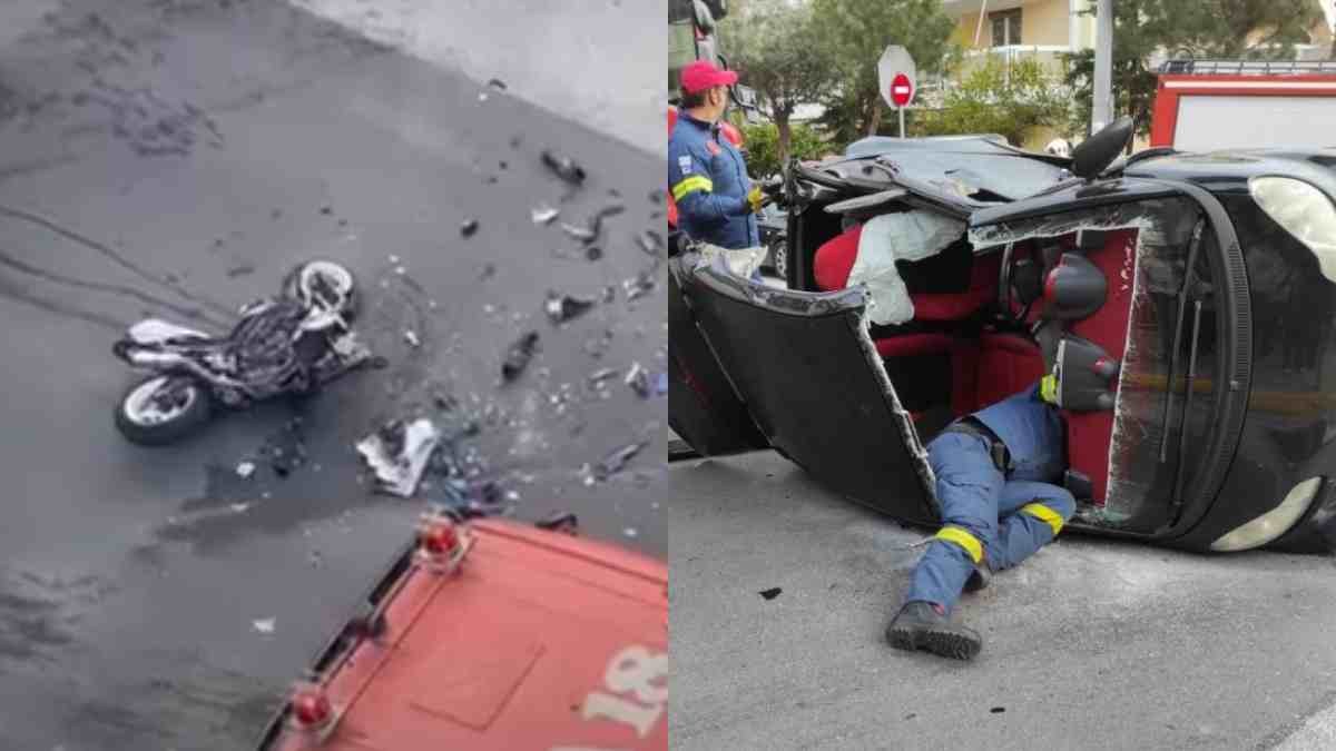 Ασύλληπτο τροχαίο στον Άλιμο: Νεκρός οδηγός μηχανής μετά από σύγκρουση με Smart (Video)