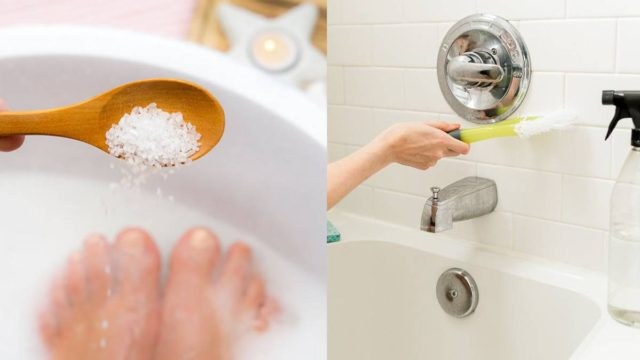 Ισχυρό καθαριστικό για μπανιέρα: Το κόλπο με τη μαγειρική σόδα για φοβερά αποτελέσματα!