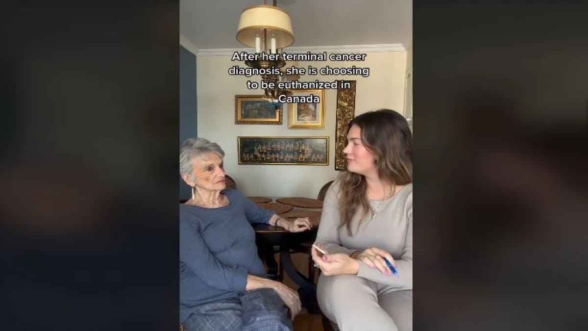 «Το μόνο πράγμα που είναι σίγουρο είναι ο θάνατος! Ο άνδρας μου είναι εκεί πέρα και λέει: “ήρθε η ώρα”. Και θα του πω: “Γειά σου, είμαι εδώ”» – Γιαγιά με καρκίνο τελικού σταδίου αποφάσισε να προχωρήσει σε ευθανασία (Video)