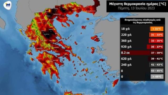 Καύσωνας Κλέων: Πού σημειώθηκε το πρώτο 40άρι και πότε αναμένεται αποκλιμάκωση – Τα SOS της Πολιτικής Προστασίας