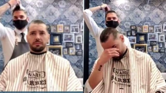 Ψυχή βαθιά: Κουρέας ξυρίζει το κεφάλι του για αλληλεγγύη σε καρκινοπαθή συνάδελφό του και όλος ο κόσμος τον χειροκροτεί