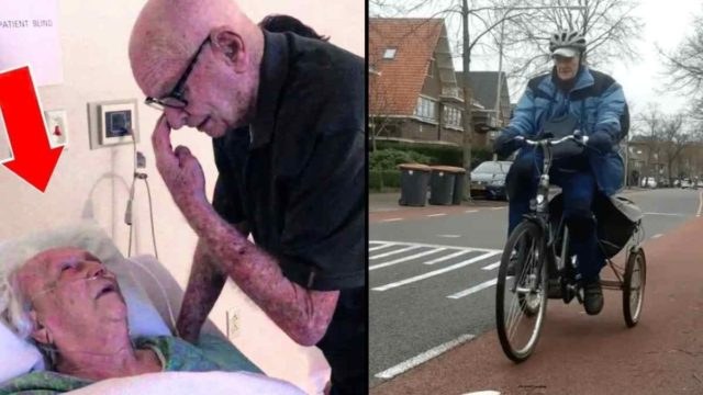 90χρονος κάνει κάθε μέρα 17 χιλιόμετρα για να δει τη γυναίκα του που έχει άνοια και μένει σε ίδρυμα