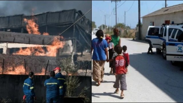 Φωτιά στον Ασπρόπυργο: Ρομά έκαναν πλιάτσικο σε εργοστάσιο που περικυκλώθηκε απ’ τις φλόγες – Επιτέθηκαν στους αστυνομικούς που πήγαν να τους εμποδίσουν