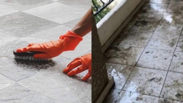 Πλακάκια βεράντας: Καθαρίστε τα από τη σκόνη και τη βροχή με λεμόνι και 1 ακόμα υλικό
