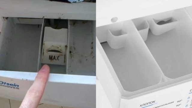 Άλατα και μούχλα στο συρτάρι του πλυντηρίου: Το καθαριστικό μείγμα με 2 υλικά που θα εξαφανίσει τους λεκέδες στο πι και φι