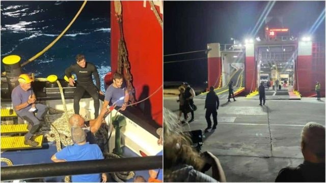 «Οδύσσεια» για 731 επιβάτες: Μετά από 18 ώρες έδεσε το «Fast Ferries Andros» στο λιμάνι Ραφήνας (video)