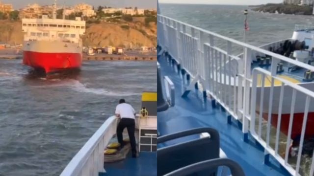 Ραφήνα: «Θρίλερ» για 850 επιβάτες – Στην φόρα το βίντεο σύγκρουσης των δύο πλοίων (video)