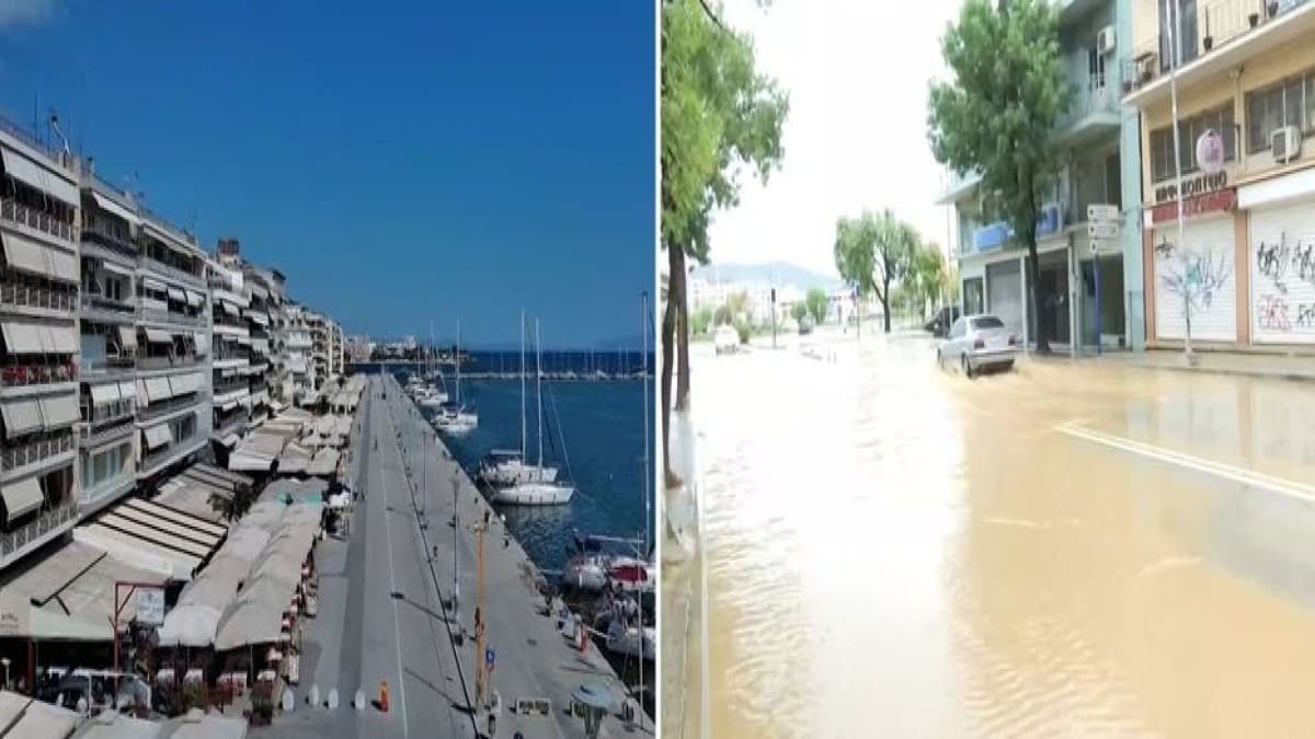 Βίντεο γροθιά στο στομάχι: Ο Βόλος πριν και μετά τον Daniel – Πώς ήταν η πόλη πριν από την κακοκαιρία και πώς είναι σήμερα