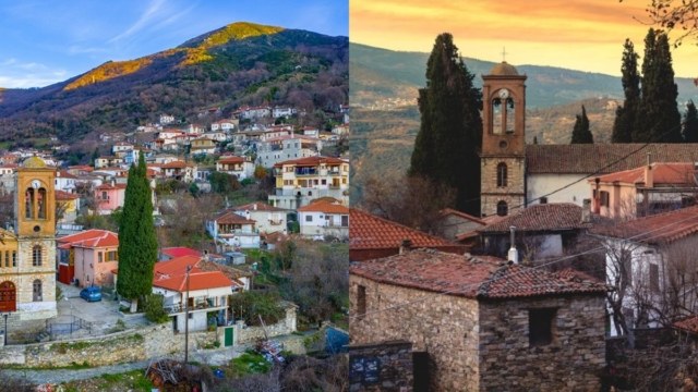 Αμπελάκια: Το γραφικό χωριό της Λάρισας με τα πετρόχτιστα αρχοντικά και τα πλακόστρωτα σοκάκια που θυμίζουν άλλη εποχή (video)