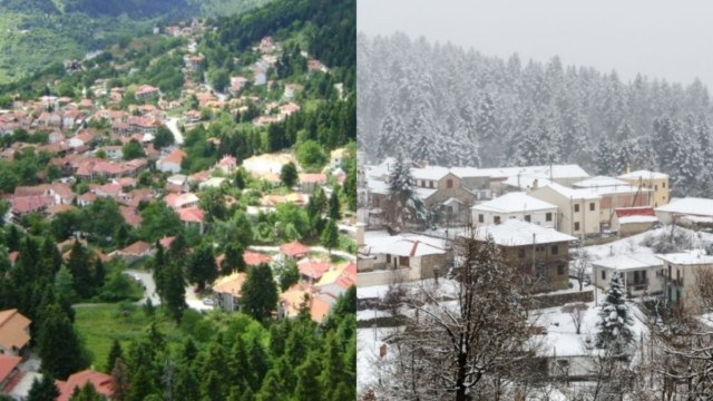 Ελάτη: Το παραμυθένιο ελατοσκέπαστο χωριό της Ελλάδας που χαρακτηρίζεται ως «δεύτερη Αράχωβα» (video)