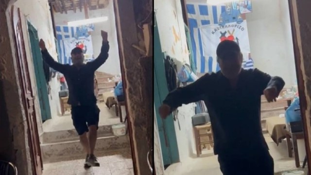 Μάγκας και καραμπουζουκλής ο Λάκης Λαζόπουλος: Χορεύει ζεϊμπέκικο  στο Καστελόριζο και αποθεώνεται!