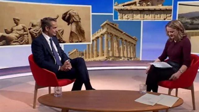 Κυριάκος Μητσοτάκης στο BBC: Τα Γλυπτά θα φαίνονταν καλύτερα στον Παρθενώνα – Αν κόβαμε μισή τη Μόνα Λίζα, τι θα συνέβαινε;