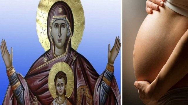 «Κατά την περίοδο της εγκυμοσύνης μου παρουσιάστηκε ένας όγκος στο κάτω δεξί μέρος του λαιμού» – Το “θαύμα” της Παναγίας