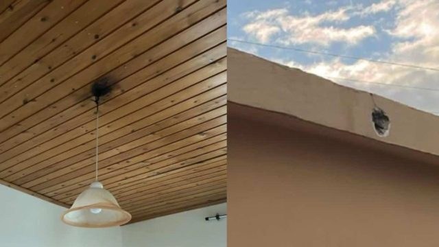Θρίλερ στα Χανιά – Κεραυνός έπεσε πάνω σε σπίτι και το… τρύπησε! (photos)