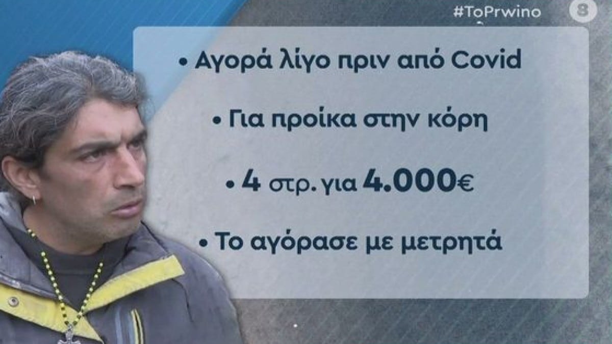 Κορινθία: Έτσι έβρισκε λεφτά η οικογένεια «παλαιοχριστιανών» – Η δουλειά του πατέρα και οι σπουδές του παιδιού