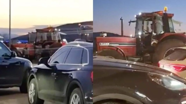 Μπλόκο αγροτών στον δρόμο προς Αράχωβα: Παρατεταγμένα τα τρακτέρ ξανά – Μεγάλες καθυστερήσεις για τους εκδρομείς (photos)
