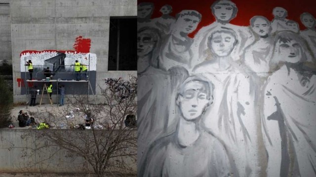 Τέμπη: Συγκλονίζει το νέο γκράφιτι για τα θύματα στο σημείο της σιδηροδρομικής τραγωδίας (video)