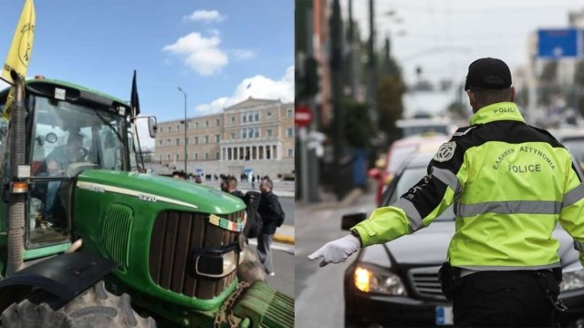 Μπήκαν στο Σύνταγμα τα πρώτα τρακτέρ – Ποιους δρόμους κλείνει η ΕΛ.ΑΣ. (videos)