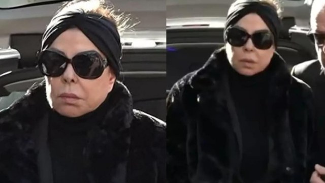 Μόνη κι έρημη η Άντζελα Δημητρίου: Καταρρακωμένη στο μνημόσυνο της μητέρας της, χωρίς την Όλγα Κιουρτσάκη (video)