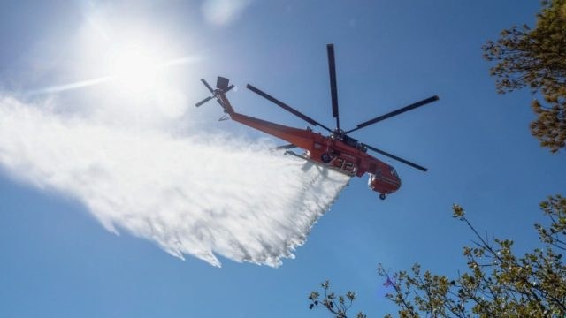 Μεγάλη φωτιά στη Βοιωτία: Κινητοποιήθηκαν εναέρια μέσα