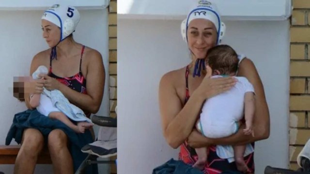 Η φωτογραφία της 10ετιας: Η αποθέωση για τη μητέρα – αθλήτρια που ταΐζει το μωρό της πριν την προπόνηση στα Χανιά