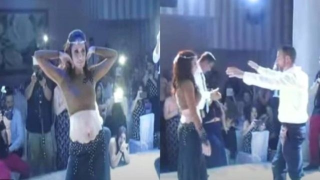 Πρωτοφανής έκπληξη νύφης στον γαμπρό: Τα «πέταξε» και του αφιέρωσε τσιφτετέλι «φωτιά» (video)