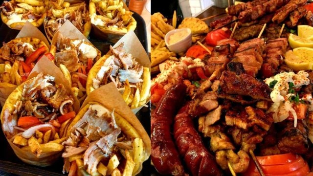 Κρέμονται από την πίτα το κρέας και οι πατάτες: Το σουβλατζίδικο με τα πιτόγυρα γίγας που κάνει θραύση στην Αθήνα