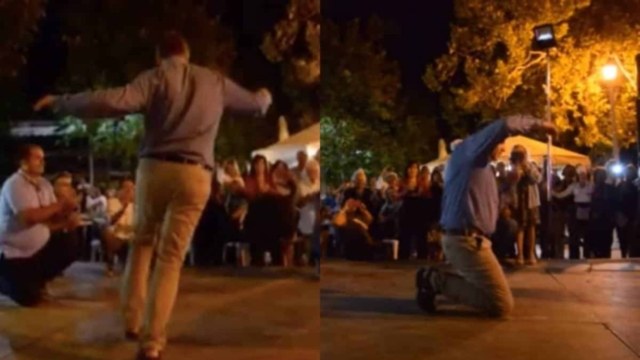 «Βαρύς κι ασήκωτος» ηθοποιός μερακλώνει με ζεϊμπέκικο στη μέση της πλατείας και ξεσηκώνει όλο το χωριό!