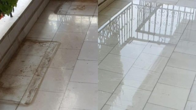 «Καπούτ» η σκουριά στα πλακάκια: Το κόλπο με τη μαγειρική σόδα για απαστράπτουσα βεράντα