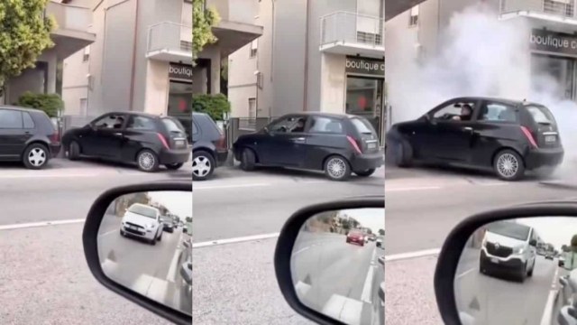 Χάζεψε ο κόσμος: Γυναίκα οδηγός προσπαθεί να μπει στο parking της πολυκατοικίας και καταφέρει να κάψει μηχανή! Τρακάρει συνεχώς στον τοίχο αλλά… επιμένει (video)