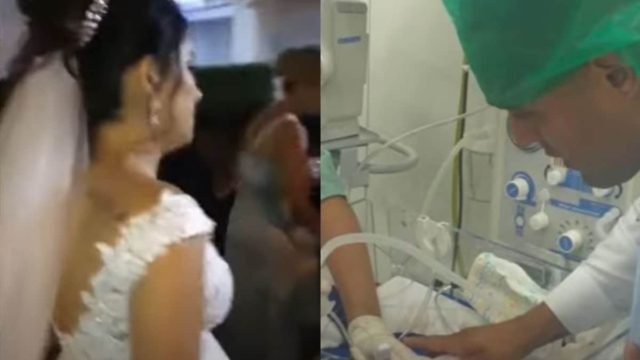 Απέραντη θλίψη: Έγκυος πέθανε λίγα λεπτά πριν τον γάμο, η σπαρακτική εικόνα του γαμπρού με το βρέφος