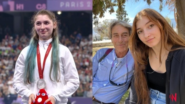 Δάκρυσε από χαρά όλη η Ελλάδα, χαμογέλασε περήφανος ο Αίας από ψηλά: Η στιγμή που η Λήδα Μανθοπούλου φορά το ασημένιο μετάλλιο μετά τον τελικό των 100 μέτρων (videos)