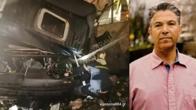 Αντιδήμαρχος Φλώρινας ο νεκρός οδηγός της νταλίκας του τροχαίου δυστυχήματος στην εθνική Λάρισας – Κοζάνης (video)